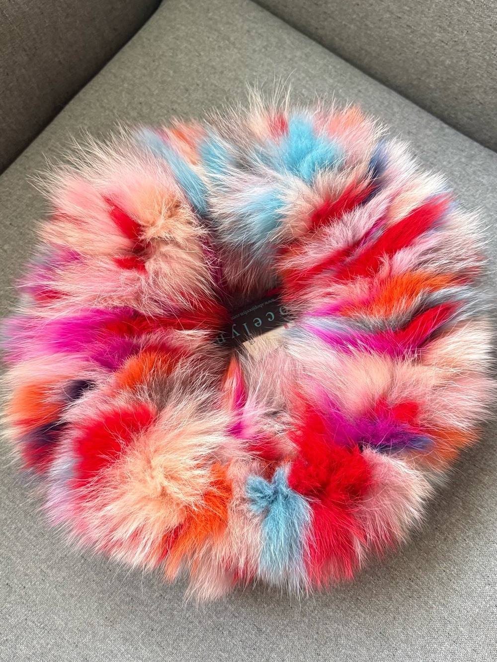 JOCELYN Genuine Rabbit Fur Infinity Scarf / Snood – NWT